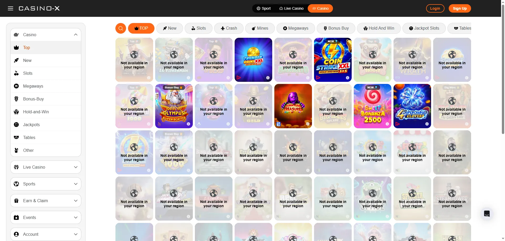 Casino X ongoing promotions and slot bonus offers